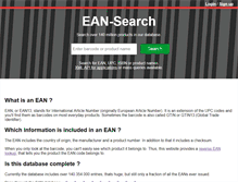 Tablet Screenshot of ean-search.org